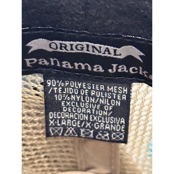 Panama Jack Mesh Seven Seas Safari Original Hat Khaki Light Green Fossil Size XL - Picture 7 of 8